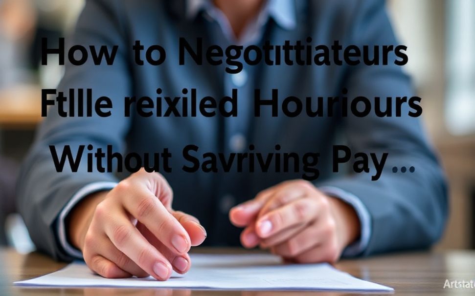 How to Negotiate Flexible Hours in Crawley Without Sacrificing Pay*