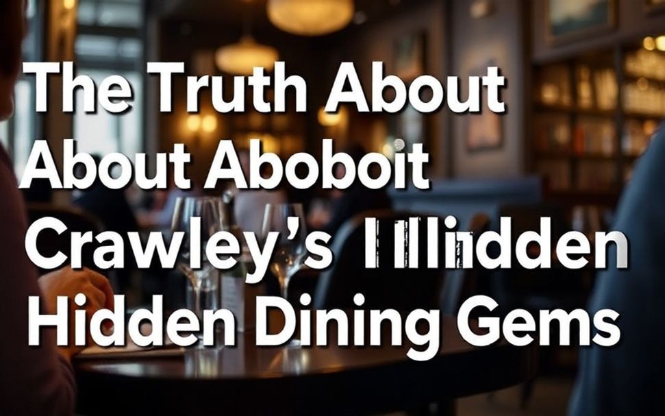 The Truth About Crawley’s Hidden Dining Gems*